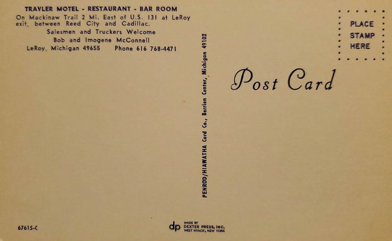 Travler Motel - Restaurant - Old Postcard (newer photo)